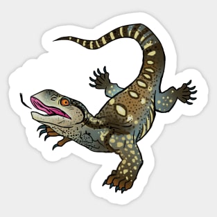 food Black throat monitor lizard Sticker